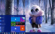 Sans (Undertale) win10 theme