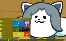 Temmie (Undertale) win10 theme