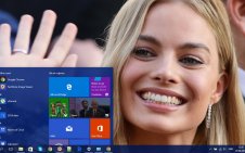 Margot Robbie win10 theme