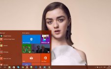 Maisie Williams win10 theme