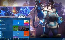 Mei (Overwatch) win10 theme