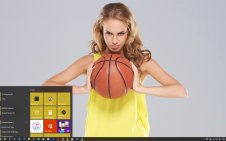 Girl Basketball win10 theme