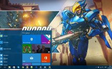 Pharah (Overwatch) win10 theme