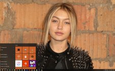 Gigi Hadid win10 theme