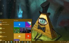 Bill Cipher win10 theme