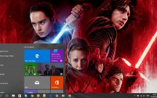 Star Wars: The Last Jedi win10 theme