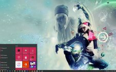 Dancing Girl win10 theme