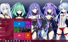 Hyperdimension Neptunia win10 theme