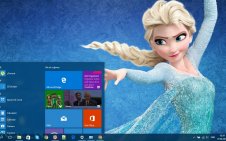 Frozen win10 theme