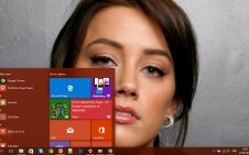 Amber Heard win10 theme