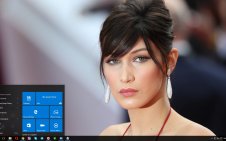 Bella Hadid win10 theme