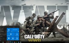 Call of Duty WW2 win10 theme