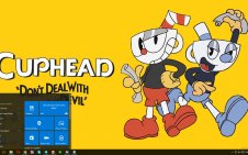 Cuphead win10 theme