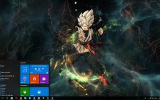 Goku Black win10 theme