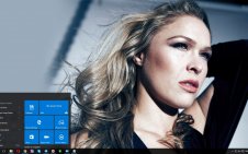Ronda Rousey win10 theme