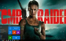 Lara Croft win10 theme