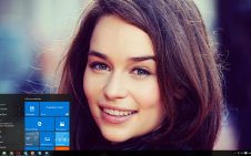 Emilia Clarke win10 theme