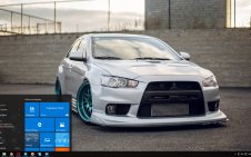 Mitsubishi Lancer Evolution win10 theme