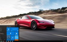 Tesla Roadster v2 win10 theme