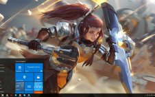 Brigitte (Overwatch) win10 theme