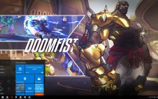 Doomfist (Overwatch) win10 theme