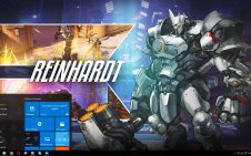 Reinhardt (Overwatch) win10 theme