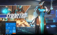 Symmetra (Overwatch) win10 theme