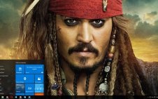 Jack Sparrow win10 theme