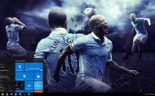 Manchester City F.C win10 theme