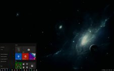 Dark Space win10 theme