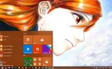 Orihime Inoue win10 theme