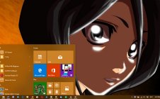 Rukia Kuchiki win10 theme