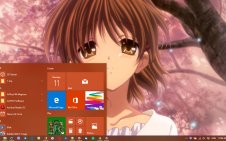 Nagisa Furukawa win10 theme