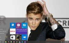 Justin Bieber win10 theme