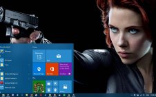 Black Widow win10 theme