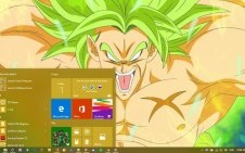 Broly win10 theme