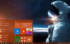 Astronaut win10 theme