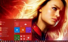 Captain Marvel win10 theme