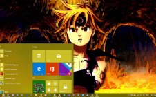 Meliodas win10 theme