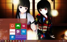 Jigoku Shoujo win10 theme