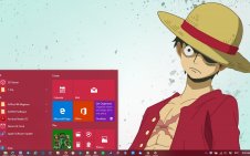 Monkey D. Luffy win10 theme