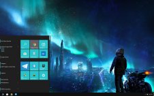 Futuristic City win10 theme