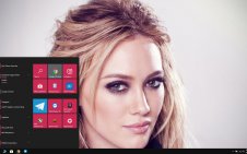 Hilary Duff win10 theme