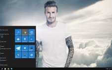 David Beckham win10 theme