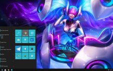 Sona (LOL) win10 theme