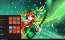 Windranger (DotA 2)  win10 theme