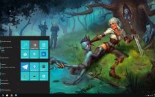 Ciri (The Witcher) win10 theme