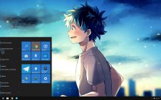 Izuku Midoriya win10 theme