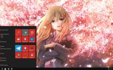 Kaori Miyazono win10 theme