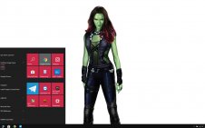 Gamora win10 theme